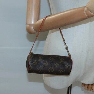 LOUIS VUITTON Monogram Papillon Pouch LV Auth